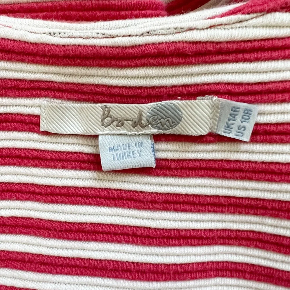 Boden Ribbed Striped Knit Sleeveless Ponte Dress - Picture 5 of 5
